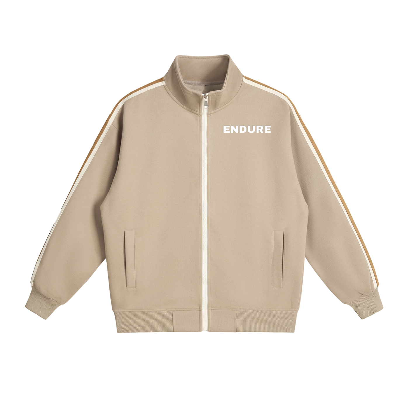 ENDURE - Contrast Side-Stripe Stand Collar Jacket
