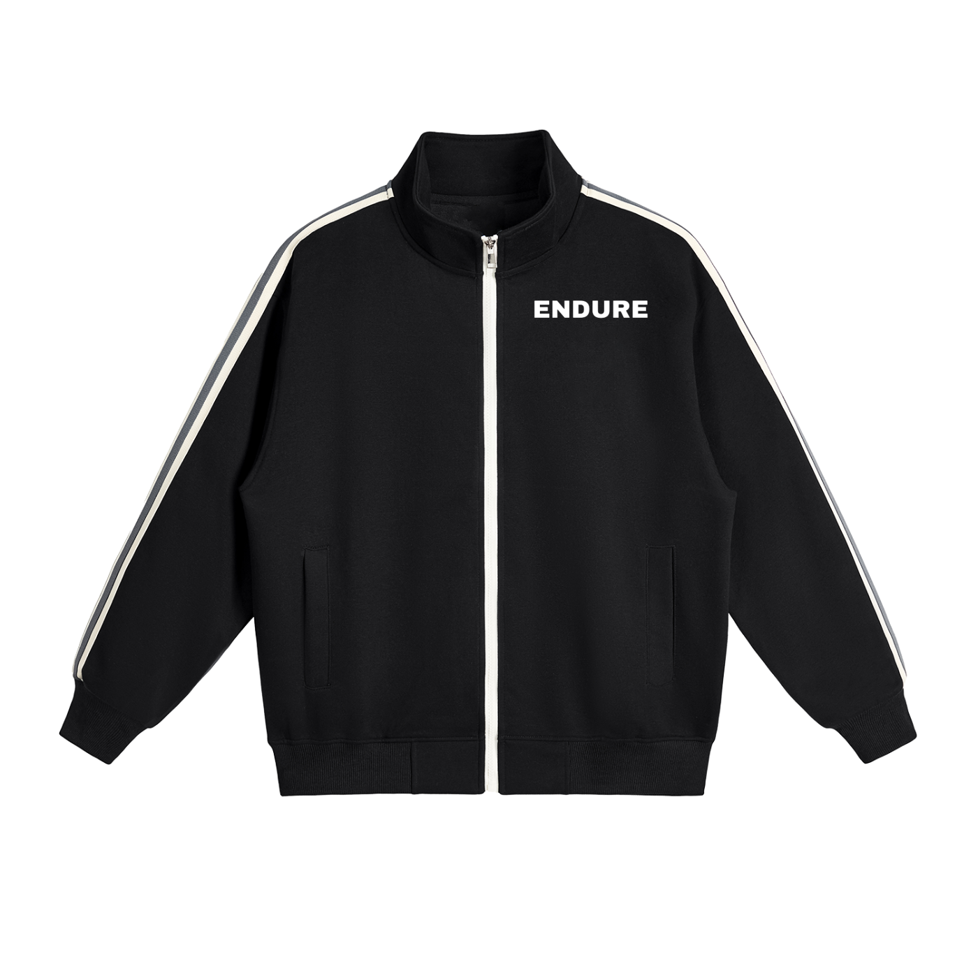 ENDURE - Contrast Side-Stripe Stand Collar Jacket