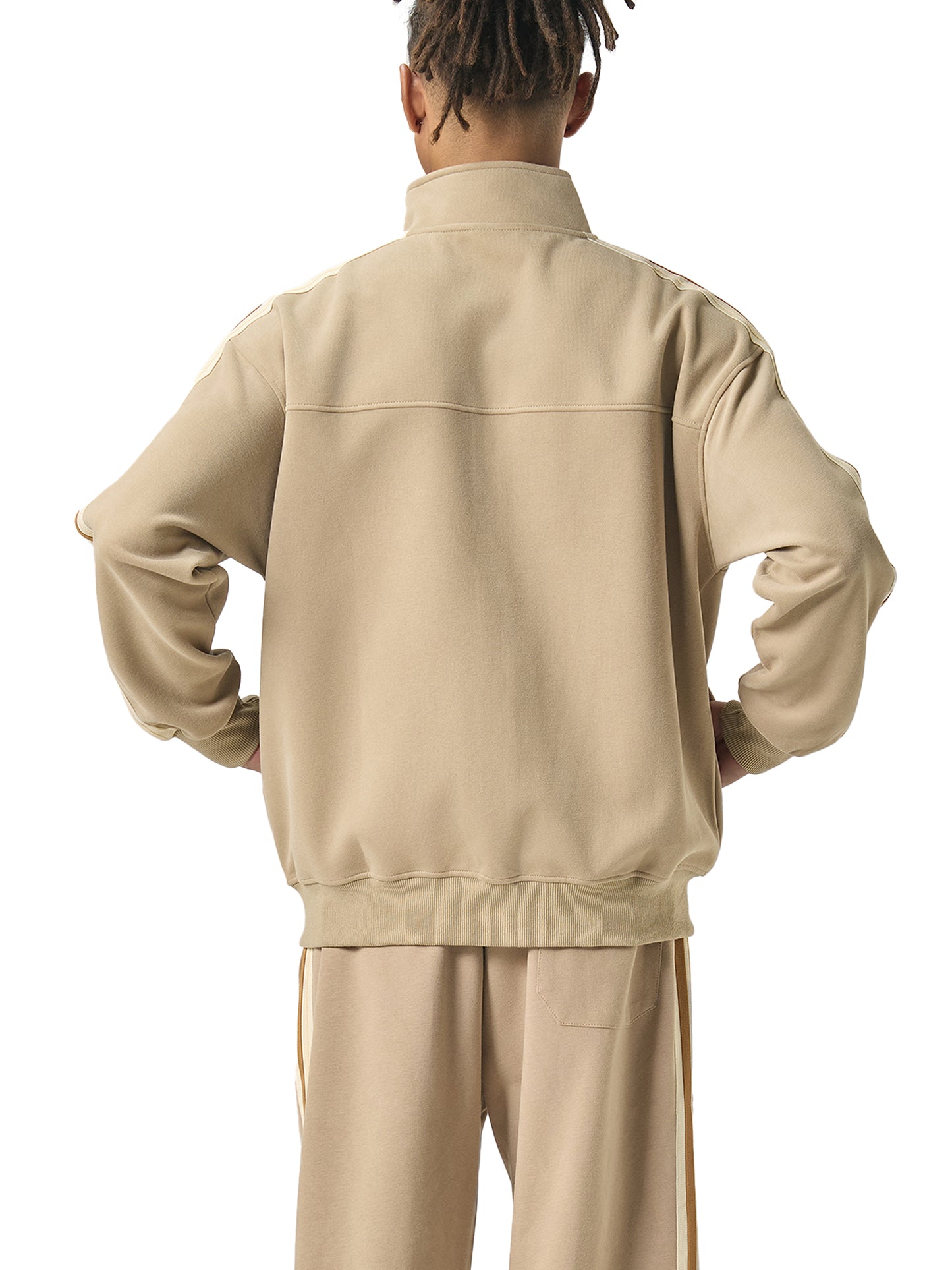 ENDURE - Contrast Side-Stripe Stand Collar Jacket